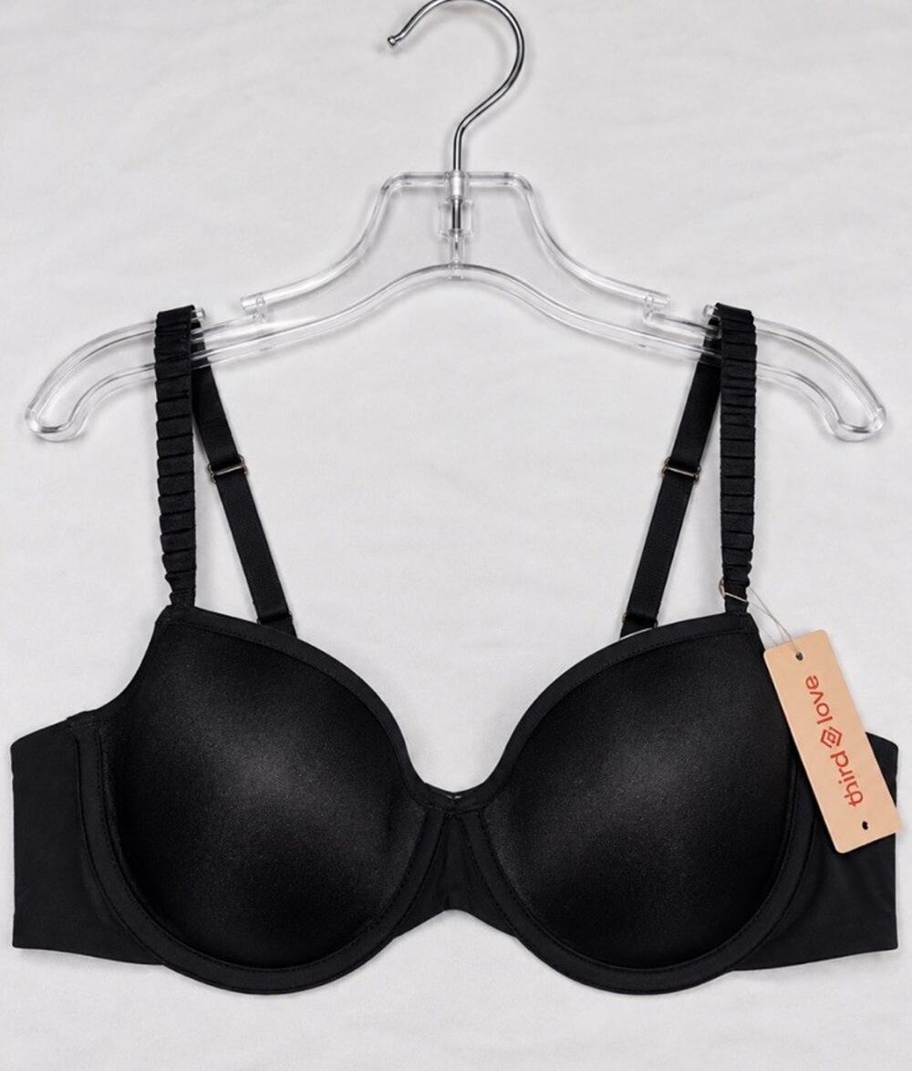 ThirdLove 24/7 Classic T-Shirt Bra 34B Black Underwire NWT